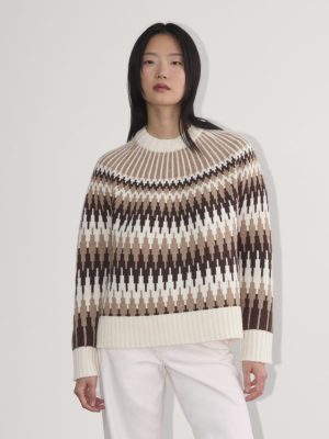The Fair Isle Crew | Bone / Brown Fair Isle