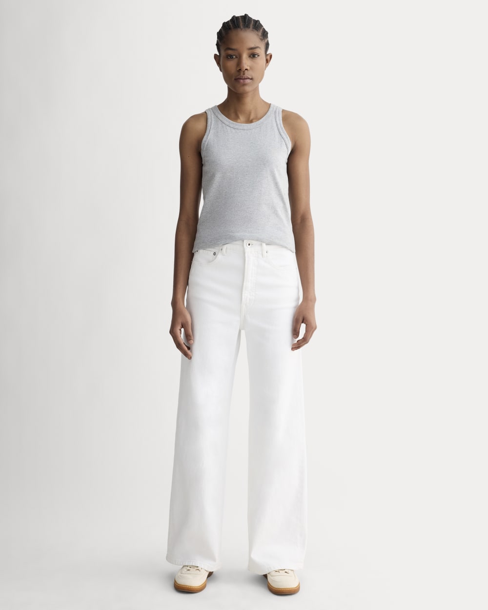 The Tank in Essential Cotton | Heathered Grey - Image 3