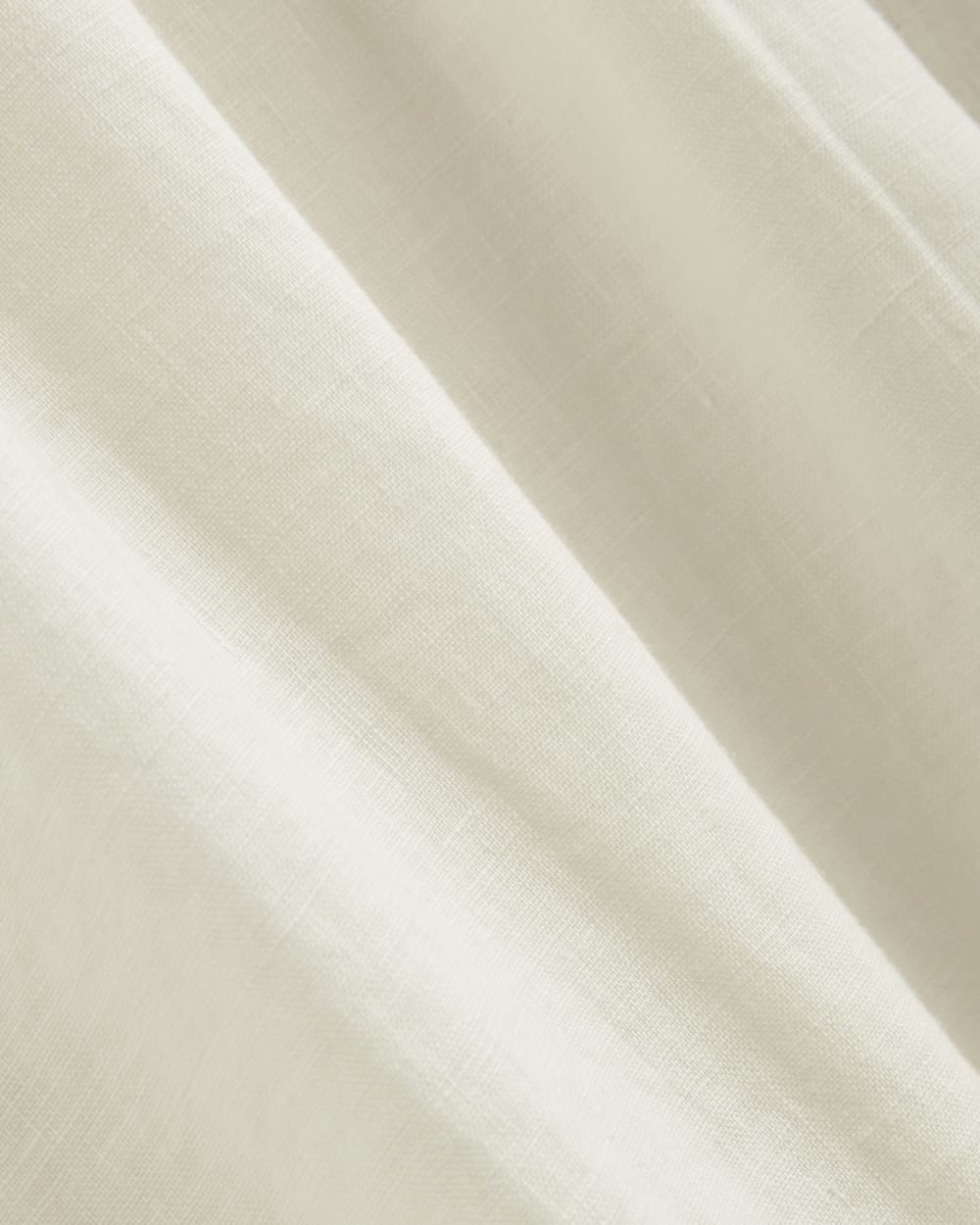 The Linen Oversized Puff-Sleeve Dress | Bone - Image 5