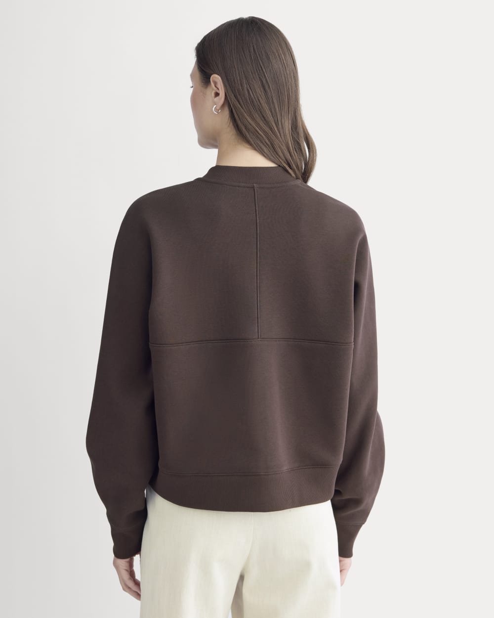 Luxe Fleece Bomber Jacket | Dark Chocolate - Image 5