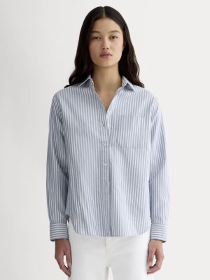 The Must-Have Oxford Shirt | Bone / Mazarine Blue