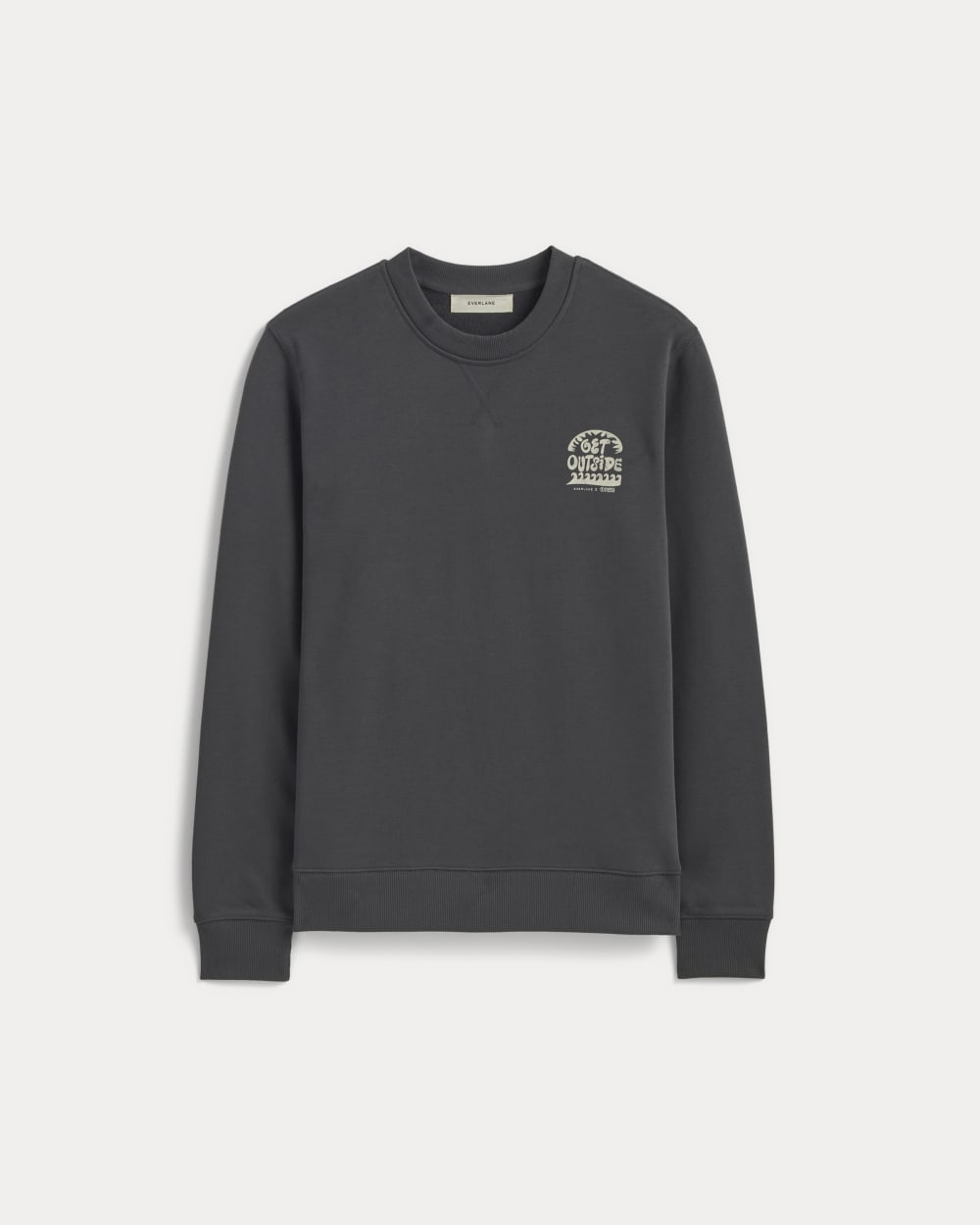 The Everlane x Parks Project French Terry Crew | Forged Iron / Natural - Image 2