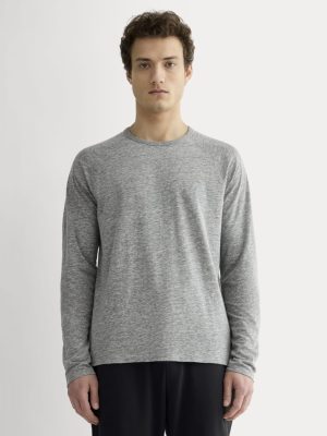 The Rec Long-Sleeve Crew |  Heathered Grey