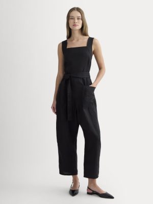 The Utility Coverall in Linen | Black