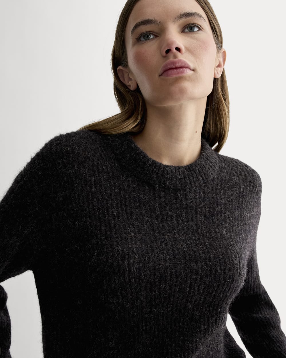 The Cocoon Crew in Alpaca | Heathered Black - Image 4