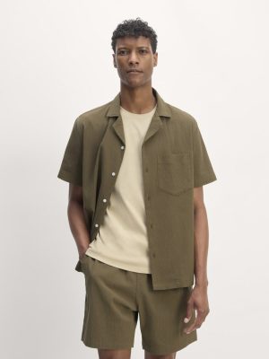 The Seersucker Short-Sleeve Shirt | Beech