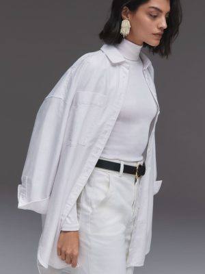 The Way Long Oxford Shirt | White
