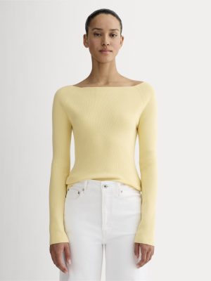 The Knit Boatneck Top | Banana Crepe