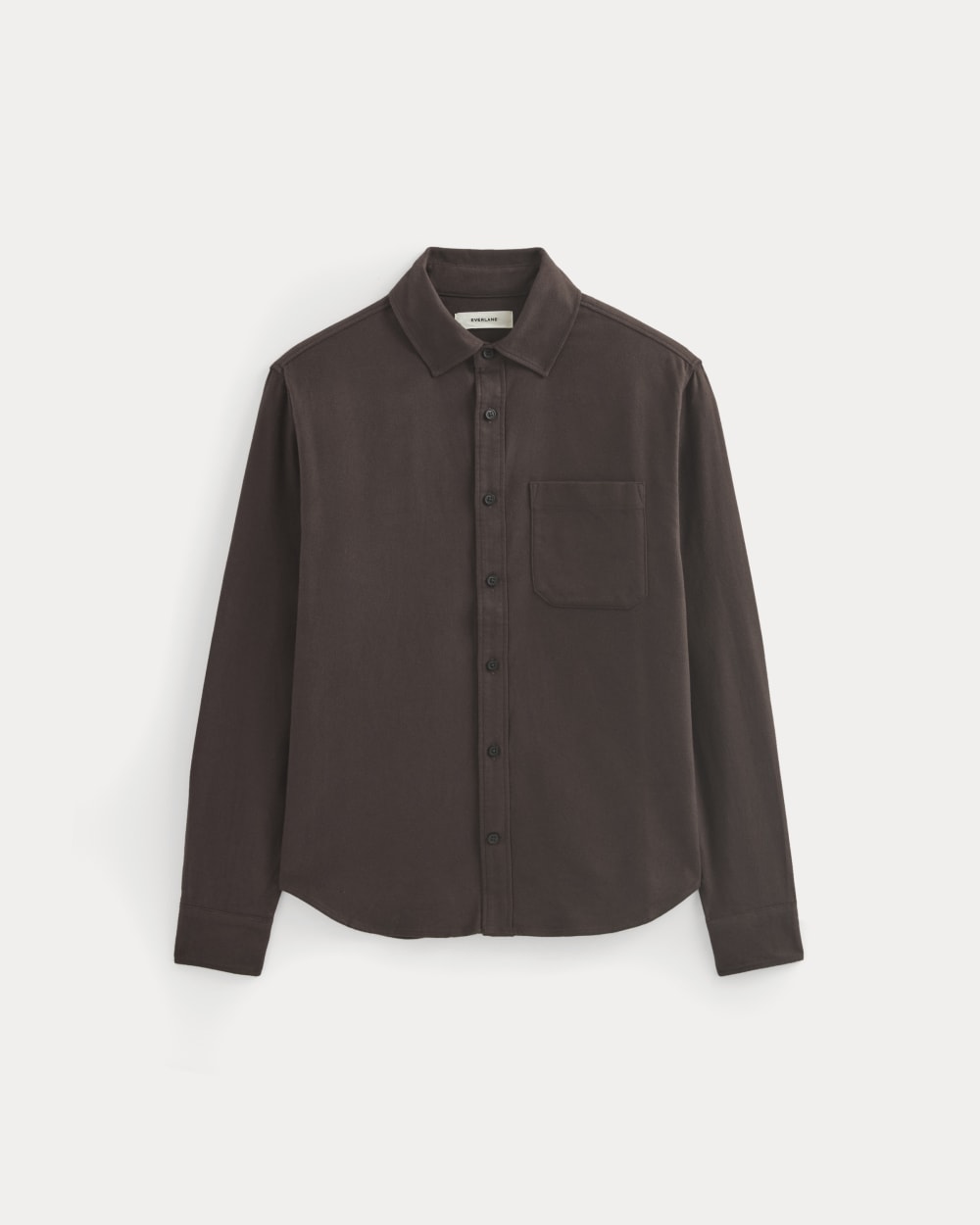 Brushed Flannel Shirt | Dark Chocolate - Image 2