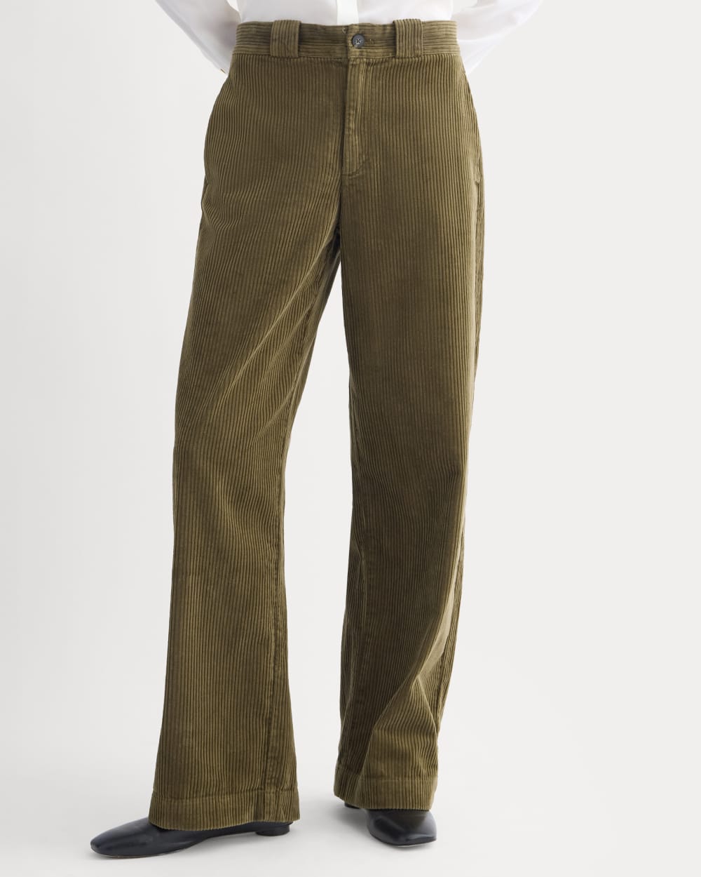 Corduroy Wide-Leg Trouser | Beech - Image 3