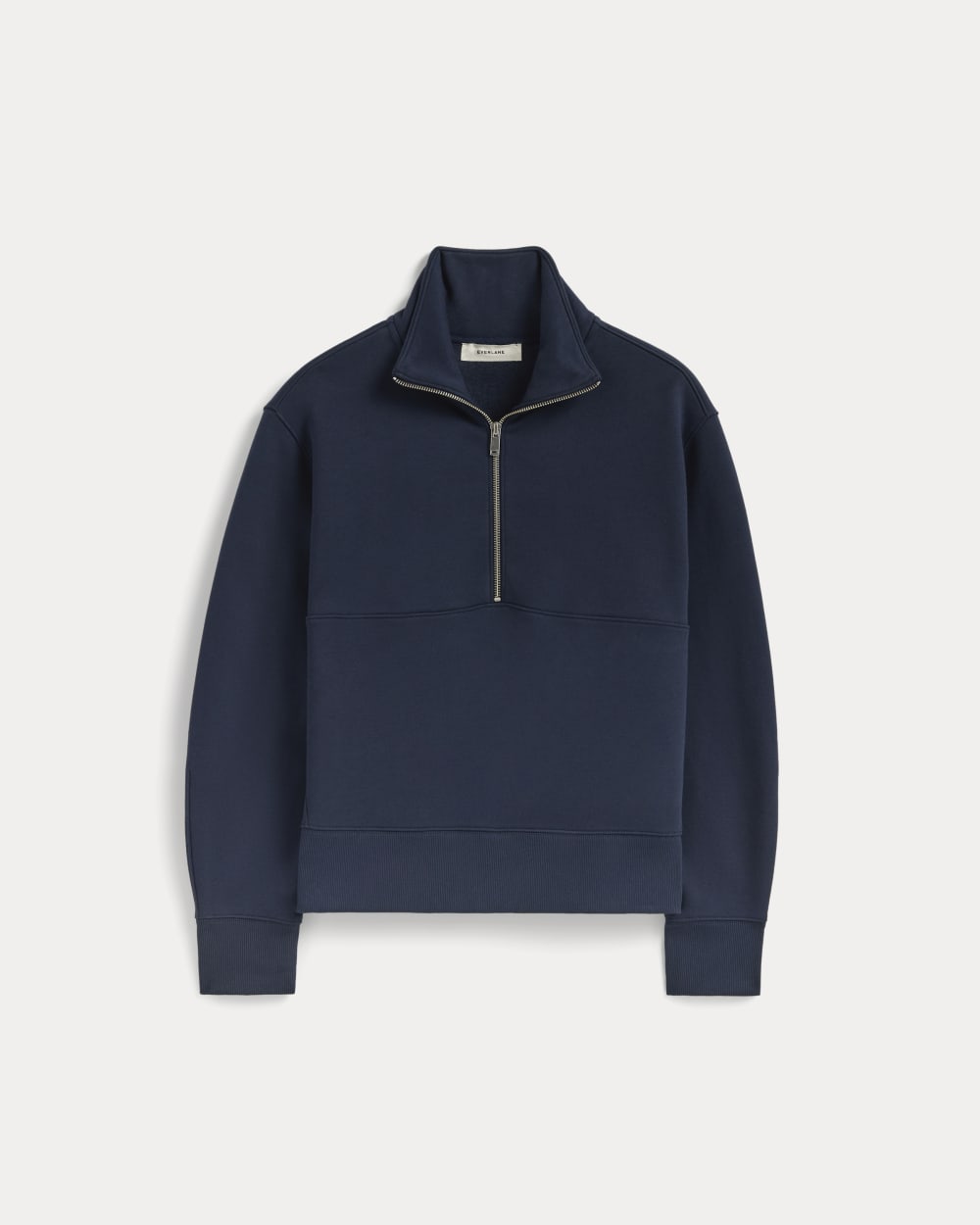 Luxe Fleece Half-Zip Sweatshirt | Navy - Image 2