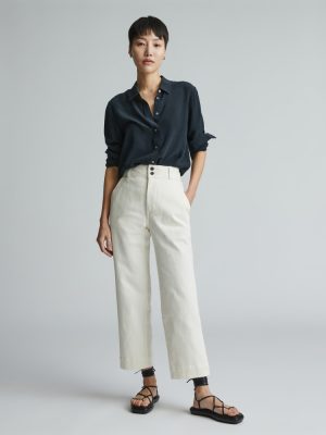 The Organic Straight-Leg Pant | Bone