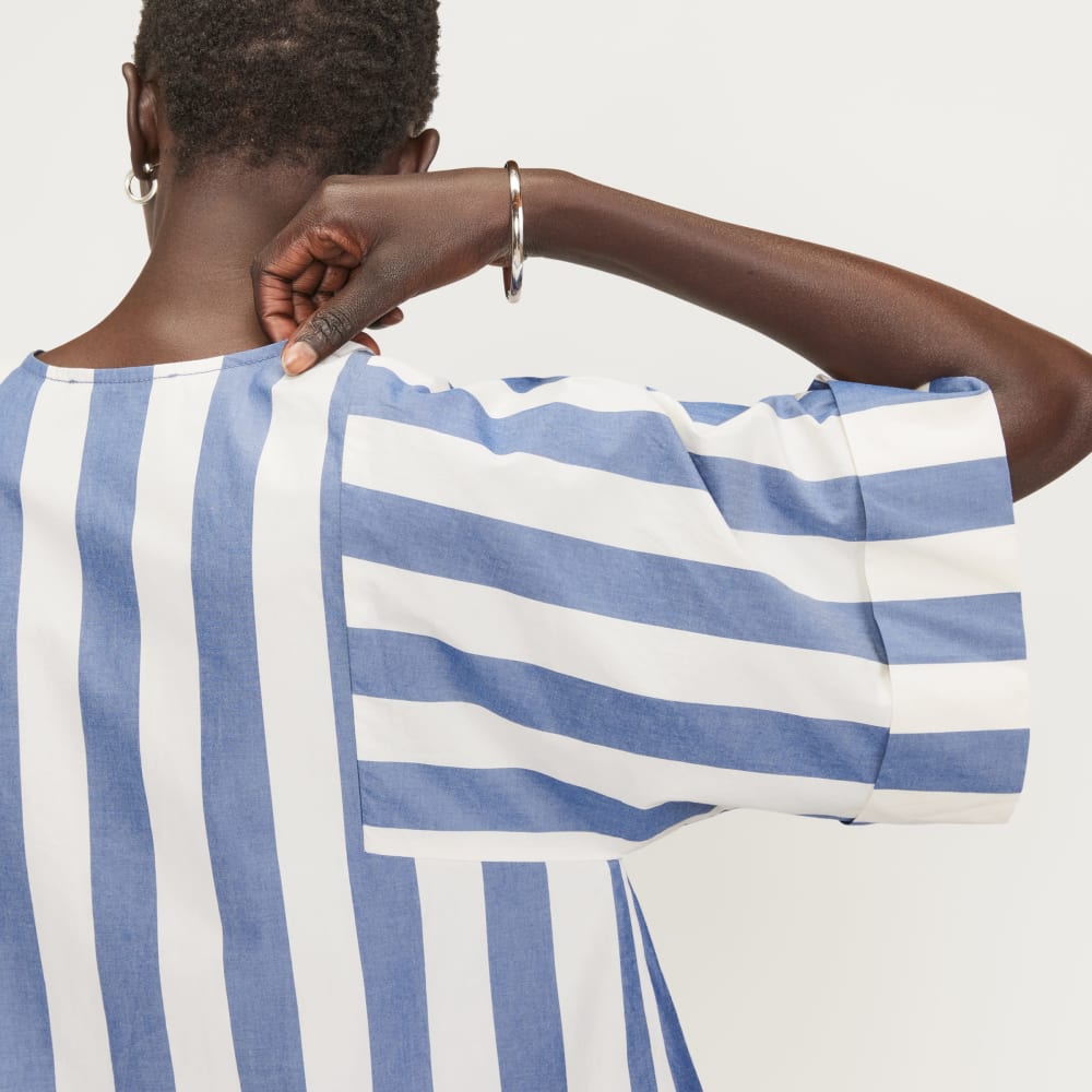 The Poplin Tunic | Mazarine Blue / Bone - Image 5