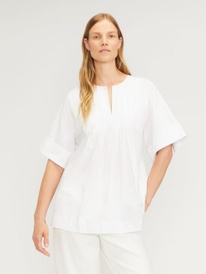 The Poplin Tunic | White