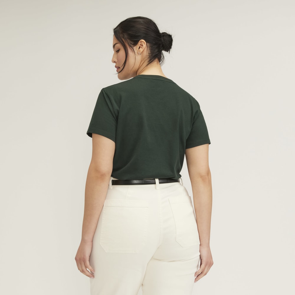 The Box-Cut Tee in Essential Cotton | Scarab | No Pocket - Image 4