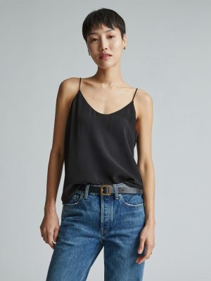 The Washable Clean Silk Cami | Black