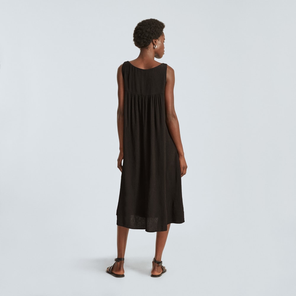 The Naia? Ripple Tank Dress | Black - Image 3