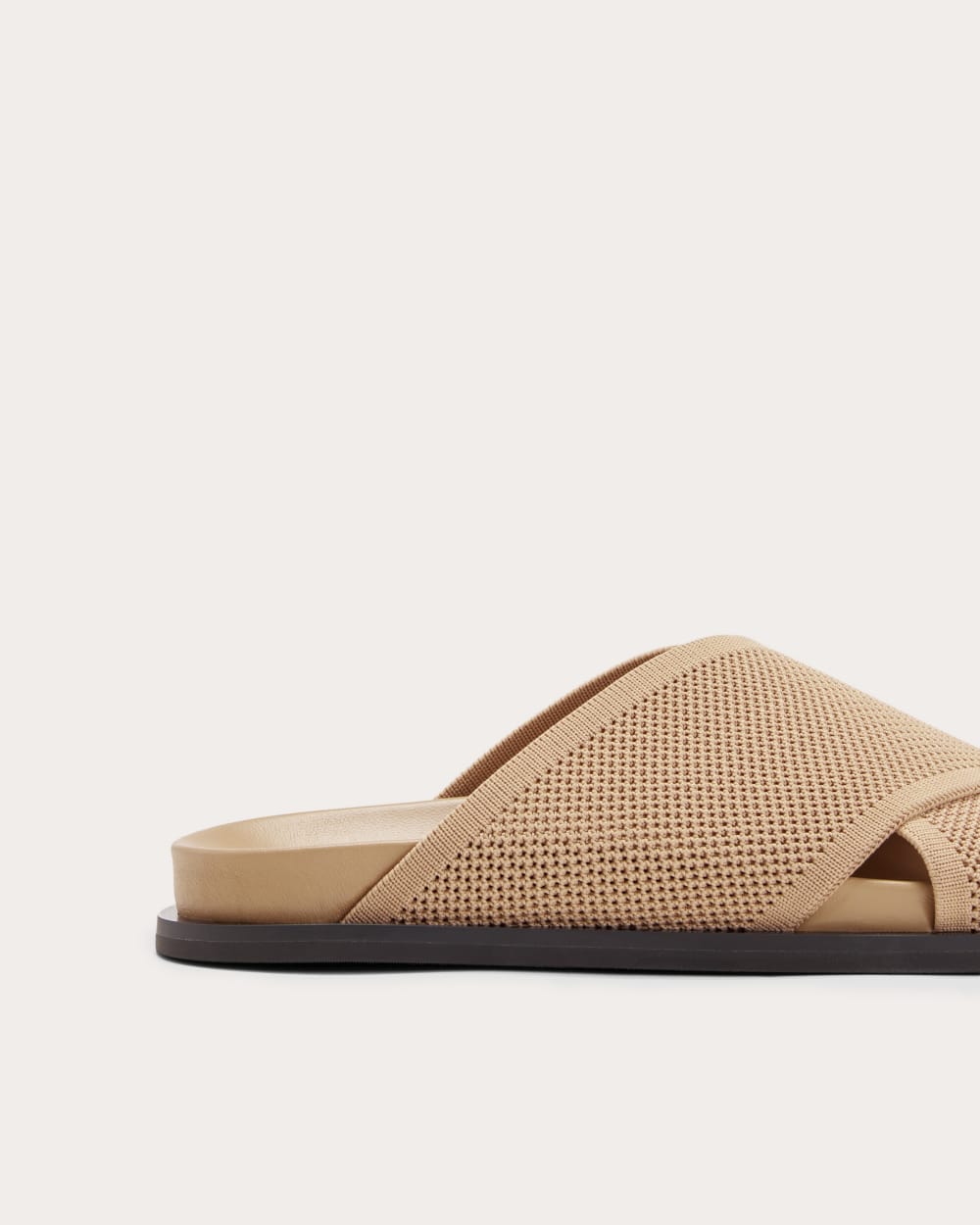 The ReKnit Form Crossover Sandal | Caramel - Image 6