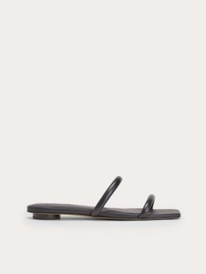 The Double Strap Sandal | Black