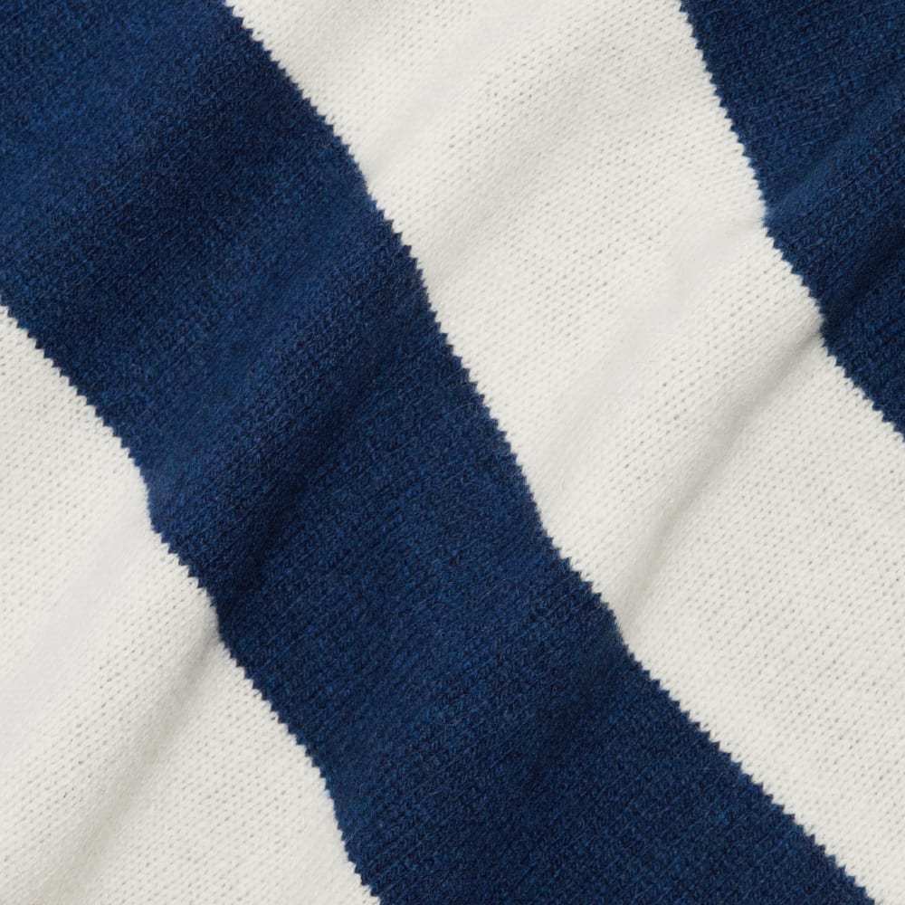 The Cashmere Scarf | Bright Navy / Bone - Image 3