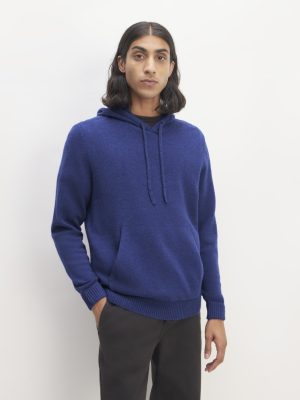 The Felted Merino Hoodie | Bellwether Blue Heather