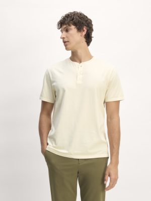 The Essential Organic Garment-Dyed Henley | Parchment