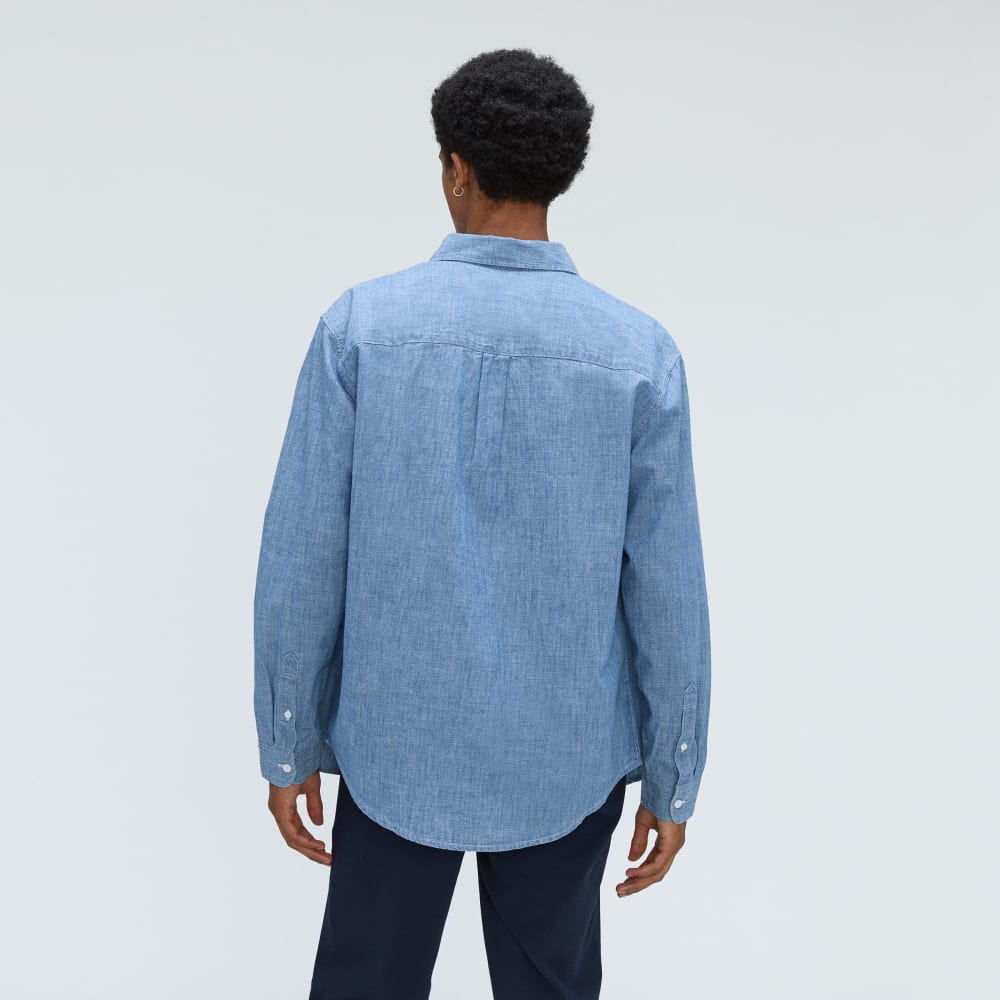 The Relaxed Organic Chambray Shirt | Ivy Blue ReChambray - Image 3