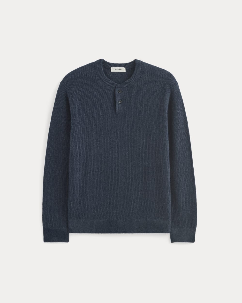 Henley in Wool Cashmere | Indigo - Image 2