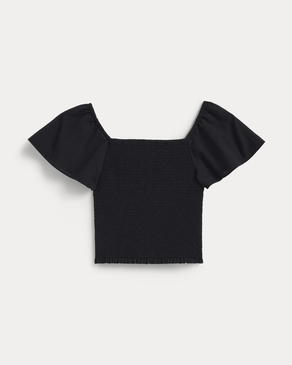 The Gauze Smocked Top | Black - Image 2