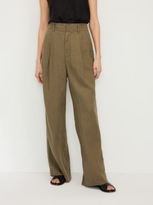 The Linen Way-High® Drape Pant  | Kalamata