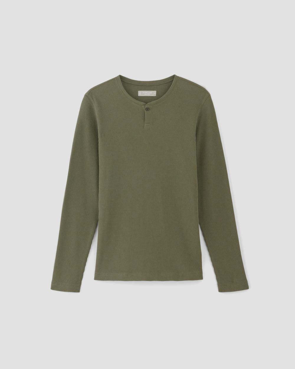 The Waffle Long-Sleeve Henley | Kalamata - Image 2