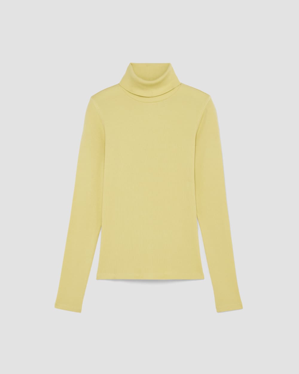 The Luxe Rib Turtleneck | Raffia - Image 2