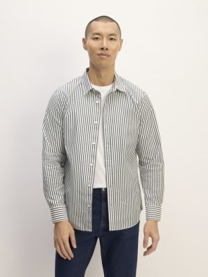 The Supima? Poplin Shirt | Optic White / Black