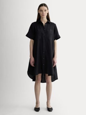 The Daytripper Dress in Linen | Black