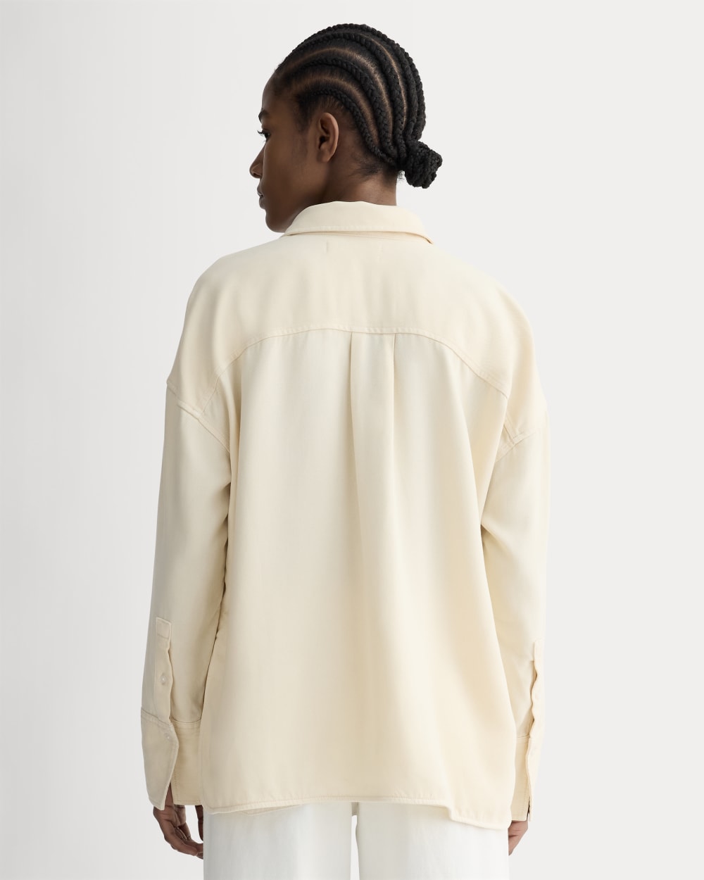 The Boxy Overshirt in Buttersoft | Parchment - Image 5