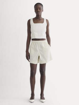 The Seersucker Pull-On Short | Bone