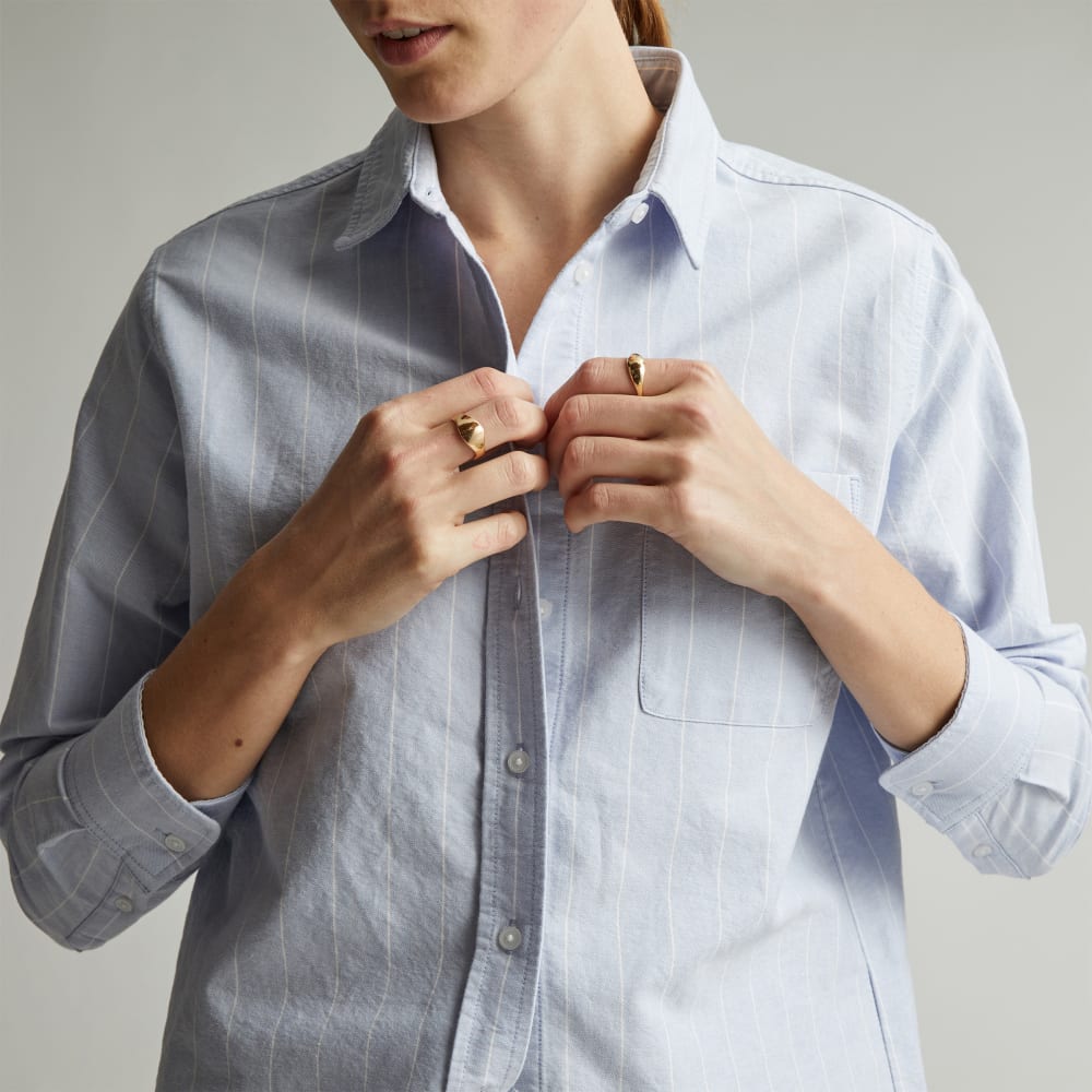 The Must-Have Oxford Shirt | Periwinkle / White - Image 3