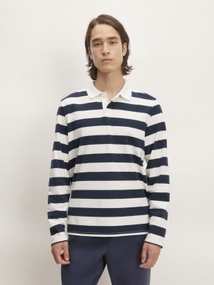 The Premium-Weight Rugby Shirt | Navy / Bone