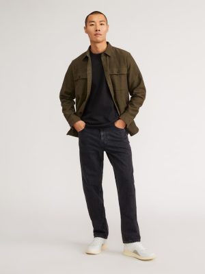 The Authentic Straight Jean | Washed Black