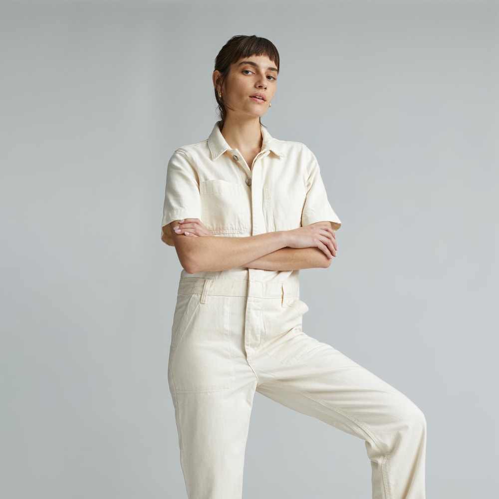 The Supersoft Jean Coverall | Seeded Ecru - Image 6