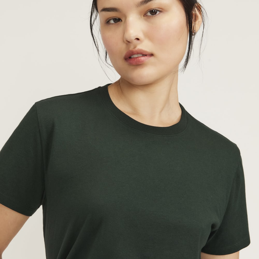 The Box-Cut Tee in Essential Cotton | Scarab | No Pocket - Image 3