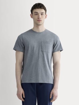 The Premium-Weight Pocket Tee | Uniform | Mid Heathered Grey