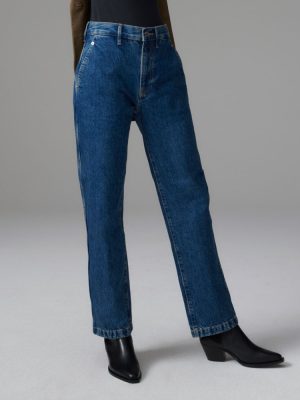 The Cinch Back Utility Jean | Vibrant Blue