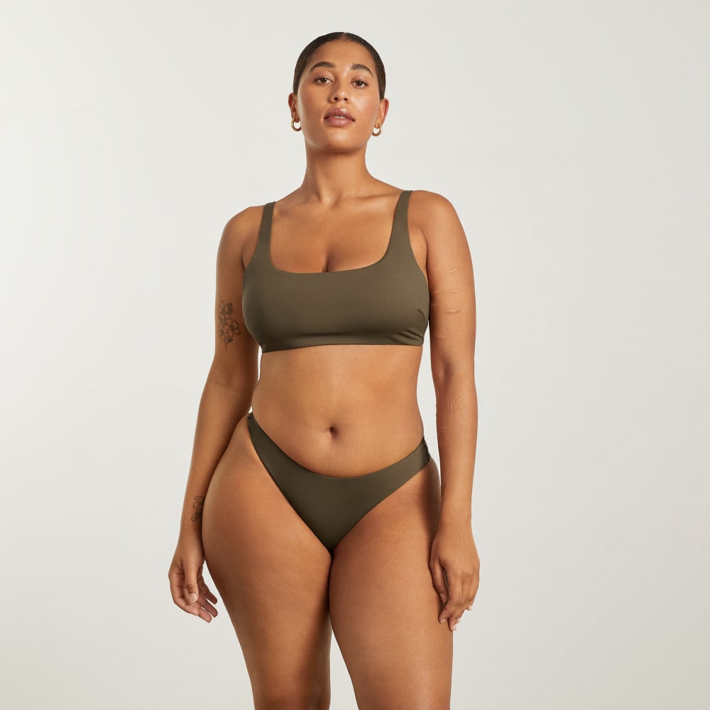 The Square-Neck Bikini Top | Beech - Image 7