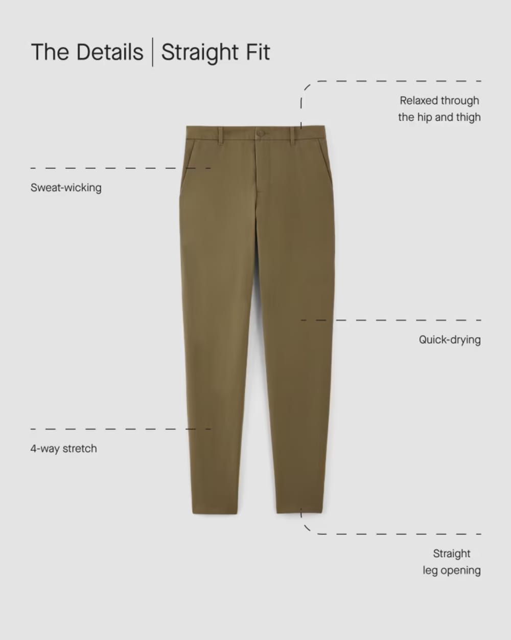 The Straight Fit Performance Chino | Uniform | Toasted Coconut | Straight - Image 4
