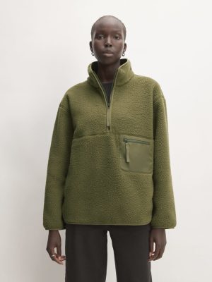 The ReNew Fleece Oversized Half-Zip | Kalamata