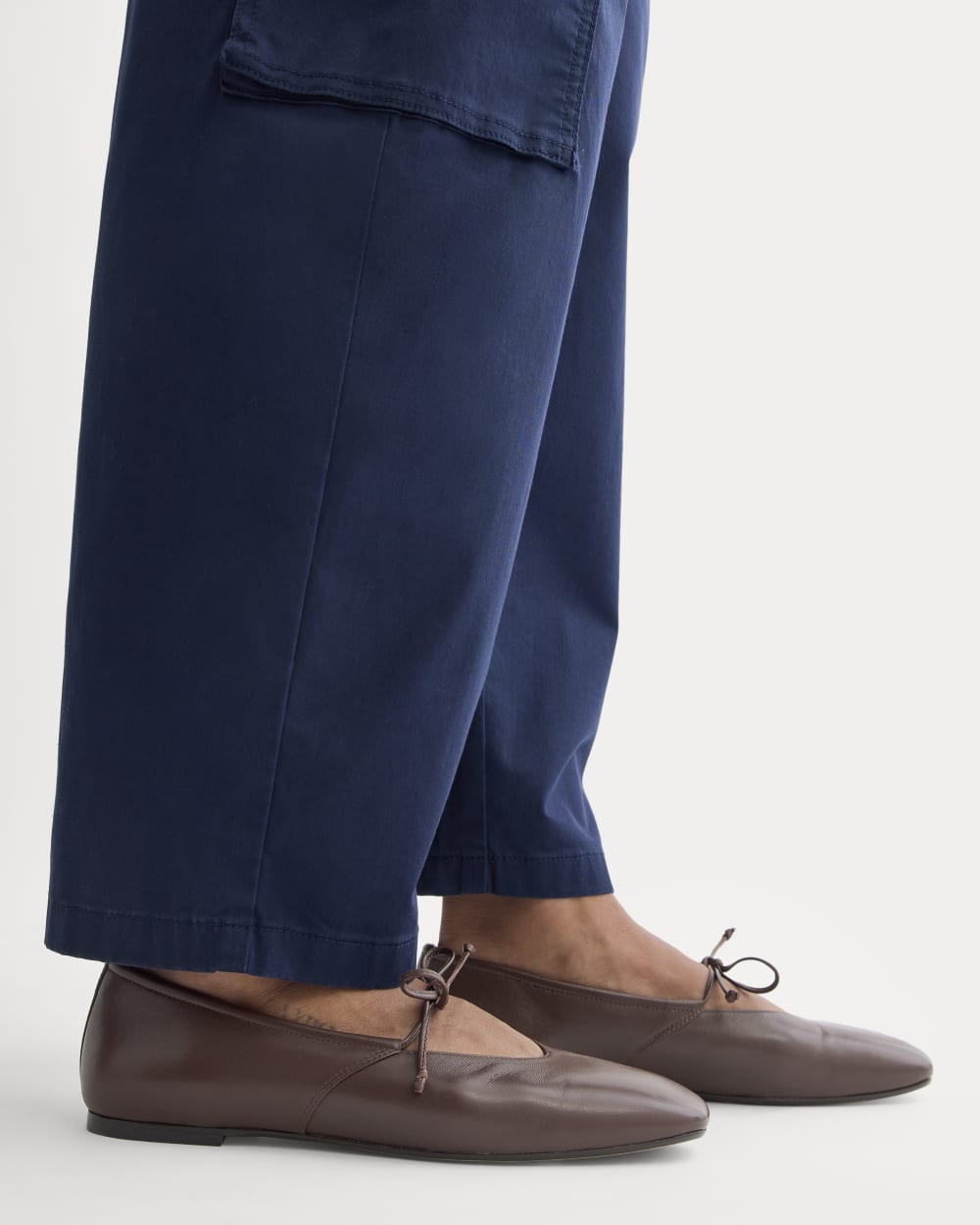 Leather Keyhole Flat | Burnt Umber - Image 4