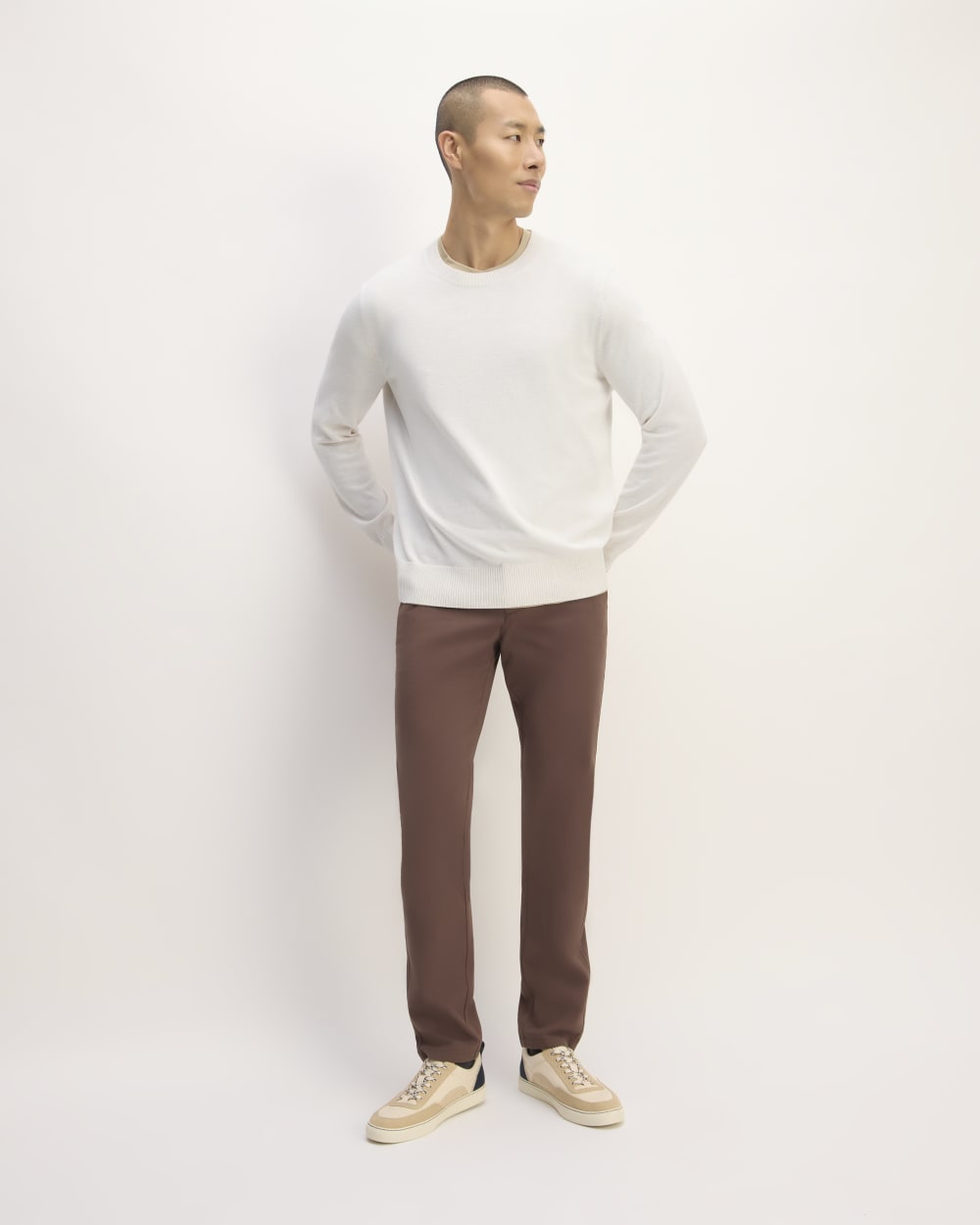 The No-Sweat Sweater | Uniform | Heathered Canvas - Image 3