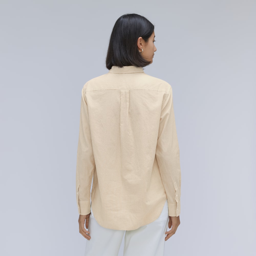 The Must-Have Shirt in Silky Cotton | Golden Palm / White - Image 3