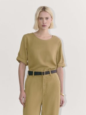 The Relaxed Tee in Buttersoft | Fennel Seed